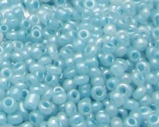 (image for) 11/0 Soft Blue Ceylon Glass Seed Bead, 1oz. Bag