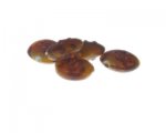 20mm Brown Floral Lampwork Glass Bead, 5 beads 20mm Brown Floral Lampwork Glass Bead, 5 beads