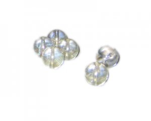 12mm Falling Crystal Galaxy Luster Glass Bead, approx. 14 beads