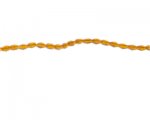 6 x 4mm Orange Rice Faceted Glass Bead, 13" string 6 x 4mm Orange Rice Faceted Glass Bead, 13" string