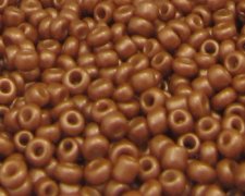(image for) 11/0 Soft Gold Opaque Glass Seed Beads, 1oz. bag
