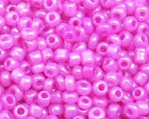 11/0 Hot Pink Ceylon Glass Seed Bead, 1oz. bag