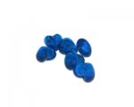 12mm Dark Turquoise Lampwork Heart Glass Bead, 6 beads 12mm Dark Turquoise Lampwork Heart Glass Bead, 6 beads