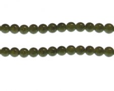 (image for) 8mm Khaki Duo-Style Glass Bead, approx. 38 beads