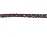 8 x 6mm Plum AB Finish Faceted Glass Rondelle Bead, 13" string 8 x 6mm Plum AB Finish Faceted Glass Rondelle Bead, 13" string