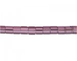 8mm Plum Faceted Cube Glass Bead, 13" string 8mm Plum Faceted Cube Glass Bead, 13" string