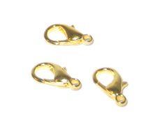 (image for) 16mm Gold-Plated Lobster Clasp, 6 clasps