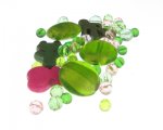 Approx. 1.5-2oz. Floral Glass Bead Mix Approx. 1.5-2oz. Floral Glass Bead Mix