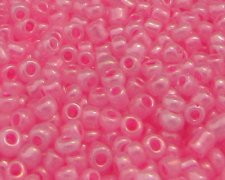 (image for) 11/0 Soft Pink Ceylon Glass Seed Beads, 1oz. bag