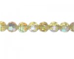 12mm Pale Gold AB Finish Faceted Glass Bead, 14" string 12mm Pale Gold AB Finish Faceted Glass Bead, 14" string