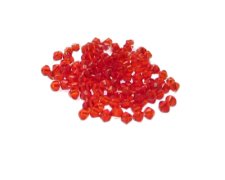 (image for) 4mm Red Bicone Glass Bead, 2 x 12" strings