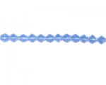 6mm Sky Blue Bi-Cone Glass Bead, 2 x 13" strings 6mm Sky Blue Bi-Cone Glass Bead, 2 x 13" strings