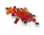 Approx. 1.5 - 2oz. Red Fun Glass Bead Mix Approx. 1.5 - 2oz. Red Fun Glass Bead Mix