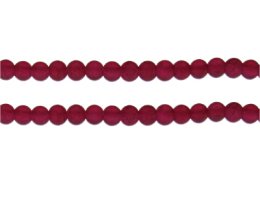 (image for) 6mm Pomegranate Crackle Frosted Glass Bead, approx. 46 beads