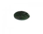 24mm Dark Green Pattern Lampwork Glass Bead 24mm Dark Green Pattern Lampwork Glass Bead
