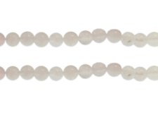 8mm White Gemstone Bead, approx. 23 beads (image for) 8mm White Gemstone Bead, approx. 23 beads