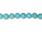 10mm Round Turquoise Beads, 8" string 10mm Round Turquoise Beads, 8" string