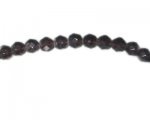 8mm Deep Plum Faceted Round Glass Bead, 12" string 8mm Deep Plum Faceted Round Glass Bead, 12" string