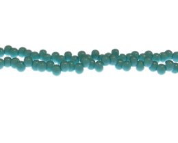 (image for) 6mm Turquoise Side-drill Glass Drop Bead, 24" string