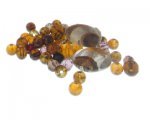 Approx. 1.5 - 2oz. Brown Baby Glass Bead Mix Approx. 1.5 - 2oz. Brown Baby Glass Bead Mix