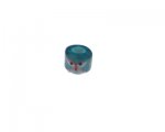 12 x 10mm Aqua Lampwork Glass Bead, large hole 12 x 10mm Aqua Lampwork Glass Bead, large hole