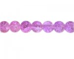10mm Violet Crackle Glass Bead, faded. No Returns! 10mm Violet Crackle Glass Bead, faded. No Returns!