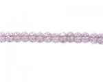 6 x 8mm Pink Faceted Rondelle Glass Bead, 14" string 6 x 8mm Pink Faceted Rondelle Glass Bead, 14" string
