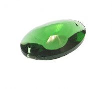 (image for) 50 x 32mm Green Faceted Bead, 2 hole