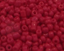(image for) 11/0 Red Pink Opaque Glass Seed Bead, 1oz. Bag