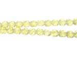 6mm Pale Gold Faceted Glass Bead, 13" string 6mm Pale Gold Faceted Glass Bead, 13" string