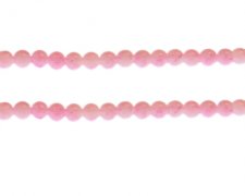 (image for) 6mm Pink Marble-Style Glass Bead, approx. 68 beads