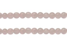 (image for) 8mm Rose Quartz Gemstone-Style Glass Bead, approx. 35 beads