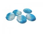 20mm Turquoise Lampwork Glass Bead, 5 beads 20mm Turquoise Lampwork Glass Bead, 5 beads