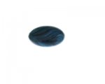 24mm Aqua Pattern Foil Lampwork Glass Bead 24mm Aqua Pattern Foil Lampwork Glass Bead