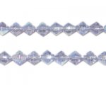6mm Light Purple Bi-cone Faceted Glass Bead, 12" string 6mm Light Purple Bi-cone Faceted Glass Bead, 12" string