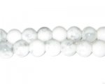 10mm Dalmation Jasper-Style Glass Bead, approx. 22 beads