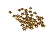 (image for) 6mm Gold Metal Bead Cap, approx. 40 caps