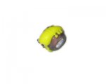 18 x 10mm Purple with Yellow Lizard Lampwork Glass Bead, large h 18 x 10mm Purple with Yellow Lizard Lampwork Glass Bead, large h