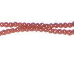 4mm Chestnut Jade-Style Glass Bead, approx. 105 beads