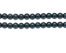 (image for) 8mm Midnight Blue Glass Pearl Bead, approx. 56 beads