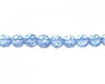 8mm Sky Blue Faceted Round Glass Bead, 12" string 8mm Sky Blue Faceted Round Glass Bead, 12" string