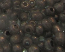 (image for) 6/0 Dark Silver Opaque Glass Seed Bead, 1oz. Bag