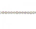 8mm Crystal AB Finish Faceted Glass Bead, 14" string 8mm Crystal AB Finish Faceted Glass Bead, 14" string