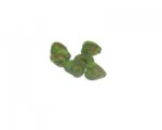 10mm Apple Green Lampwork Heart Glass Bead, 6 beads 10mm Apple Green Lampwork Heart Glass Bead, 6 beads