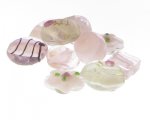 Approx. 1.5oz. Pink/Fuchsia Glass Lampwork Bead Mix Approx. 1.5oz. Pink/Fuchsia Glass Lampwork Bead Mix