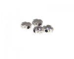 10mm Silver Metal Spacer Bead/Cross with Christ, 4 beads 10mm Silver Metal Spacer Bead/Cross with Christ, 4 beads