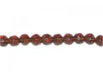 8mm Brown Faceted Round Glass Bead, 13" string 8mm Brown Faceted Round Glass Bead, 13" string