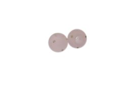 (image for) 10mm Pink Glass Bead, 2 beads, large hole