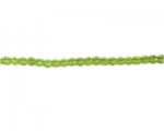 5mm Apple Green Faceted Glass Bead, 14" string 5mm Apple Green Faceted Glass Bead, 14" string