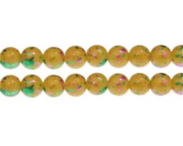 (image for) 10mm Celebration Abstract Glass Bead, approx. 16 beads